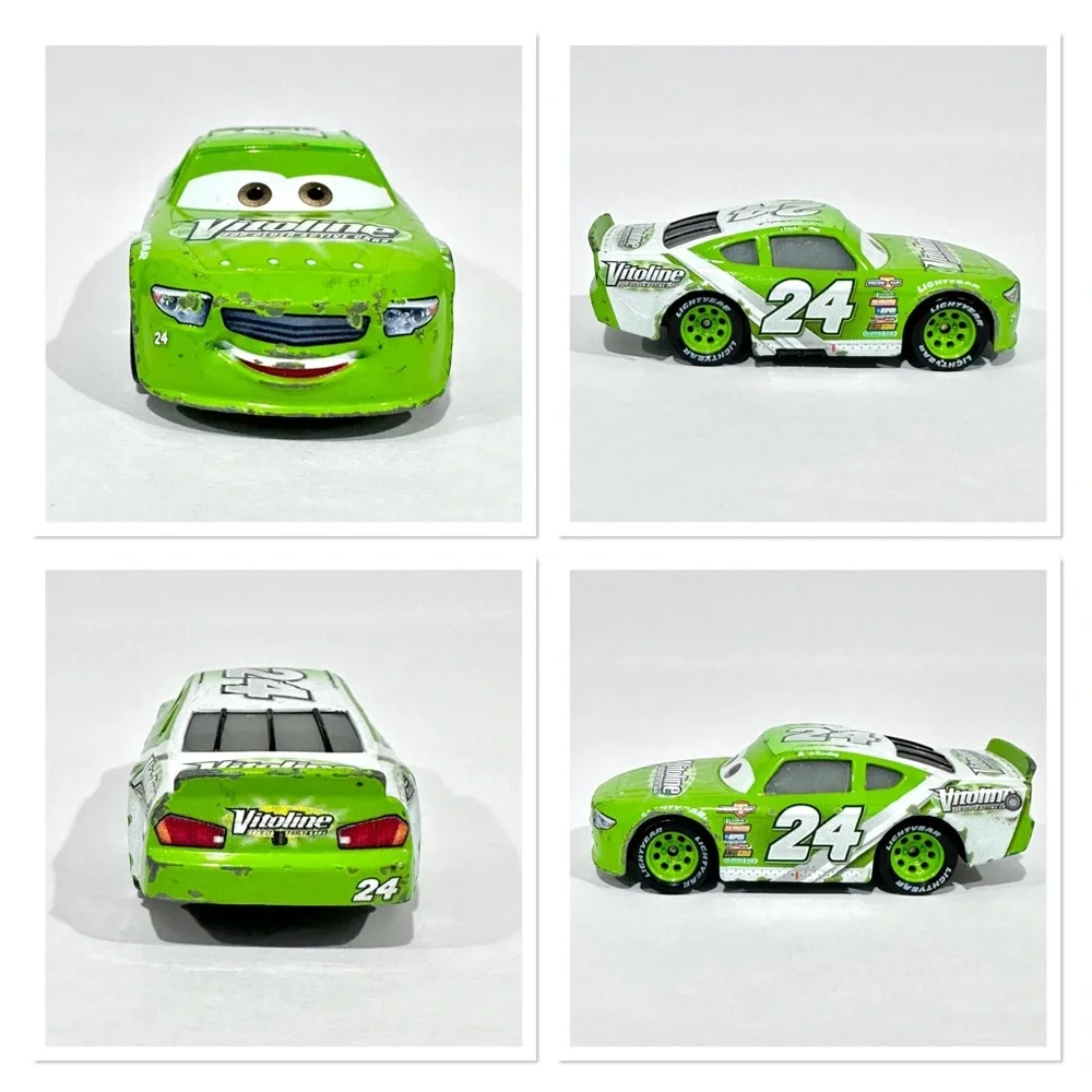Disney Cars Brick Yardley #24 Vitoline, Aiken Axler #28 Nitroade Die-cast